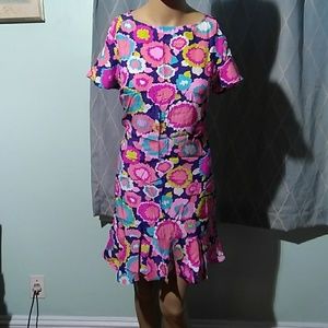 Medium silk colorful dress